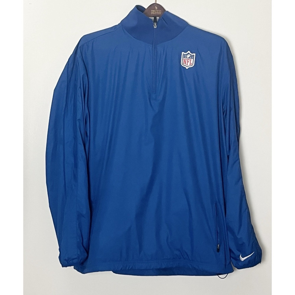 Nike NFL‎ On Field Jacket Men's Medium Blue Football Cowboys Chargers Rams Lions